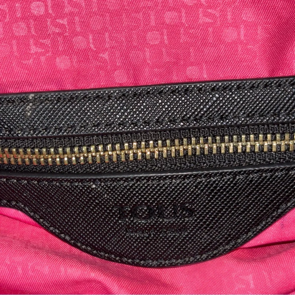 TOUS Brunock Chain Black Satchel Bag